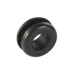 10 pcs : 498104 - Grommets & Bushings EPDM Grommet, Black, 15 mm Hole, 2mm Panel Thk