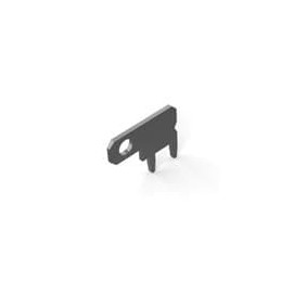 10 pcs : 1217756-1 - Terminals 187 FASTON,TAB,TNBR