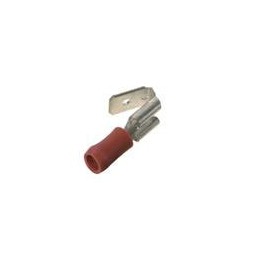 10 pcs : EDV18-250P-Q - Terminals Insulated Vinyl Piggy Back - 250 Series