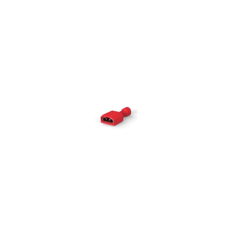 10 pcs : 2-520184-4 - Terminals FASTON RED .032x.250