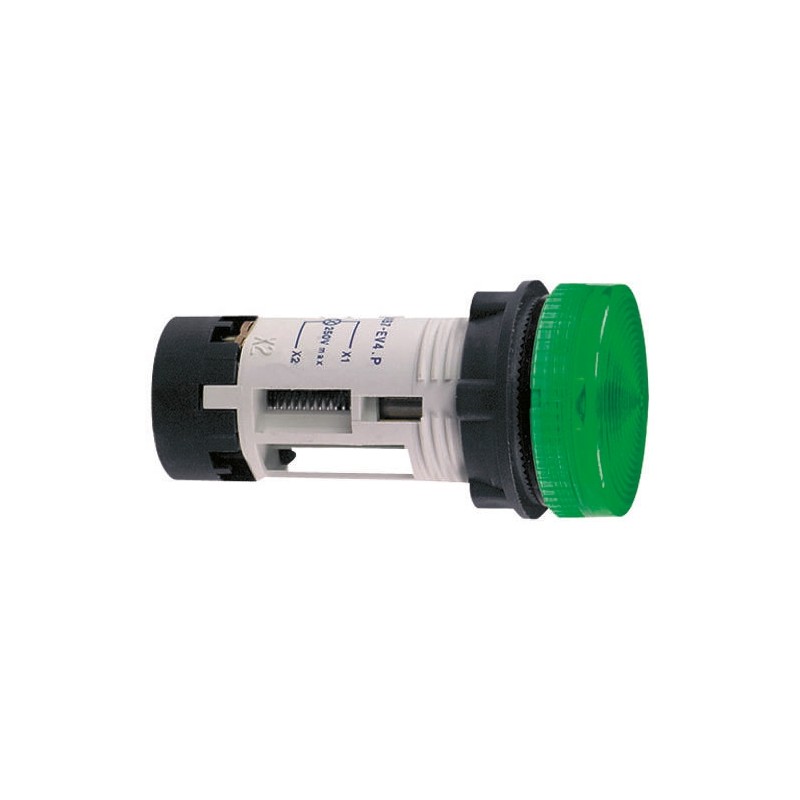 1 pcs - Schneider Electric, Harmony XB7, Panel Mount Yellow Pilot Light, 22mm Cutout, IP20, IP65, 250V