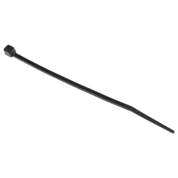 1 Bag of 100 - RS PRO Cable Tie, Heat Stabilised, 100mm x 2.5 mm, Black Nylon, Pk-100