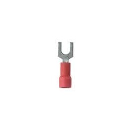 10 pcs : PV18-6FX-MY - Terminals FORK 22-18 RED VYL