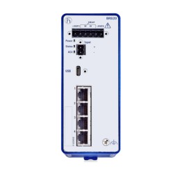 1 pcs - Hirschmann BOBCAT Series DIN Rail Mount Ethernet Switch, 4 RJ45 Ports, 1000 - 2500Mbit/s Transmission, 12 - 24V dc