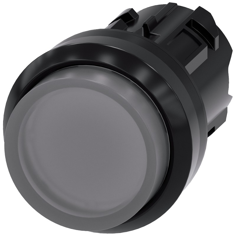 1 pcs - Siemens SIRIUS ACT Series Clear Momentary Push Button Head, 22mm Cutout, IP66, IP67, IP69K