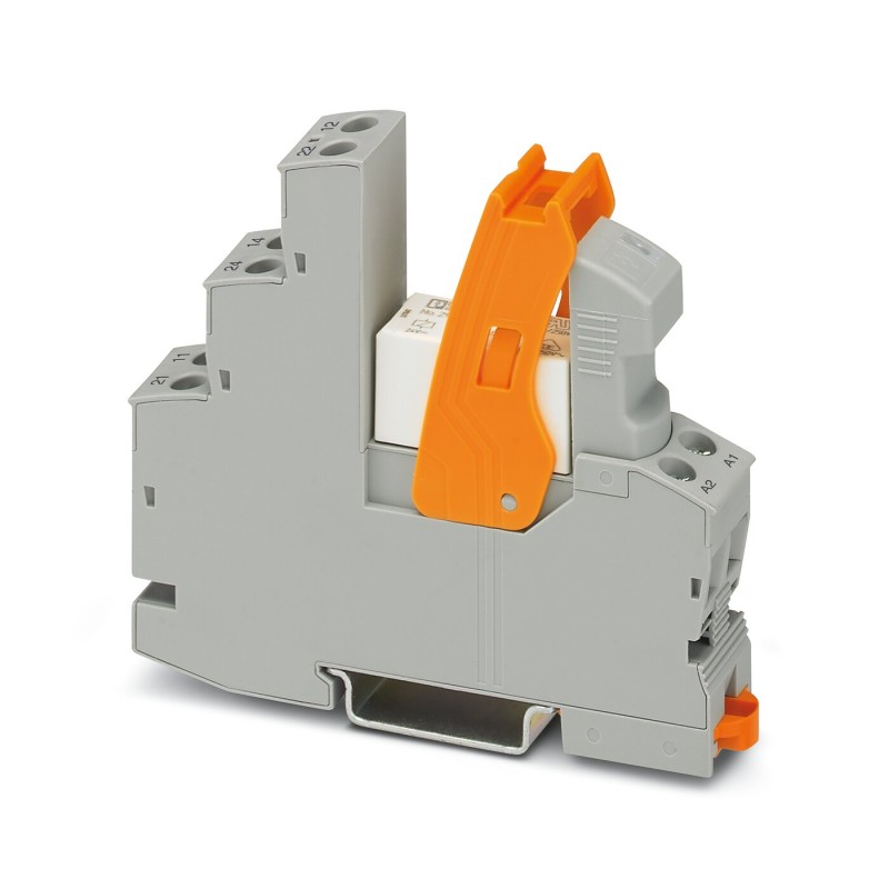 1 pcs - Phoenix Contact RIF-1-RSC-LV-230AC/2X21 Series Interface Relay, DIN Rail Mount, 230V ac Coil, DPDT, 2-Pole