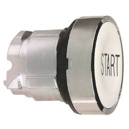 1 pcs - Schneider Electric Harmony XB4 Series White Momentary Push Button Head, 22mm Cutout, IP66, IP67, IP69K