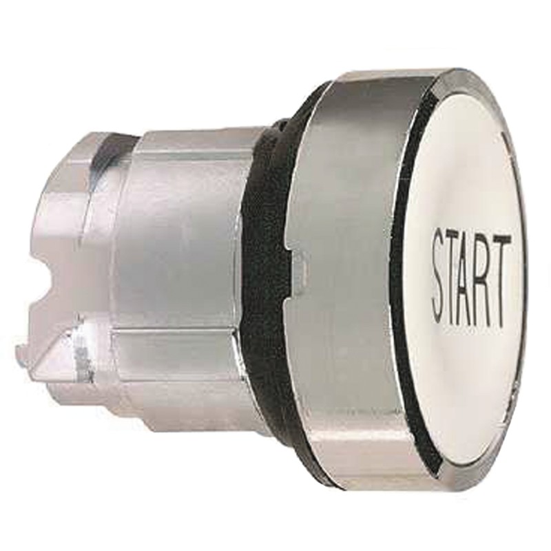 1 pcs - Schneider Electric Harmony XB4 Series White Momentary Push Button Head, 22mm Cutout, IP66, IP67, IP69K