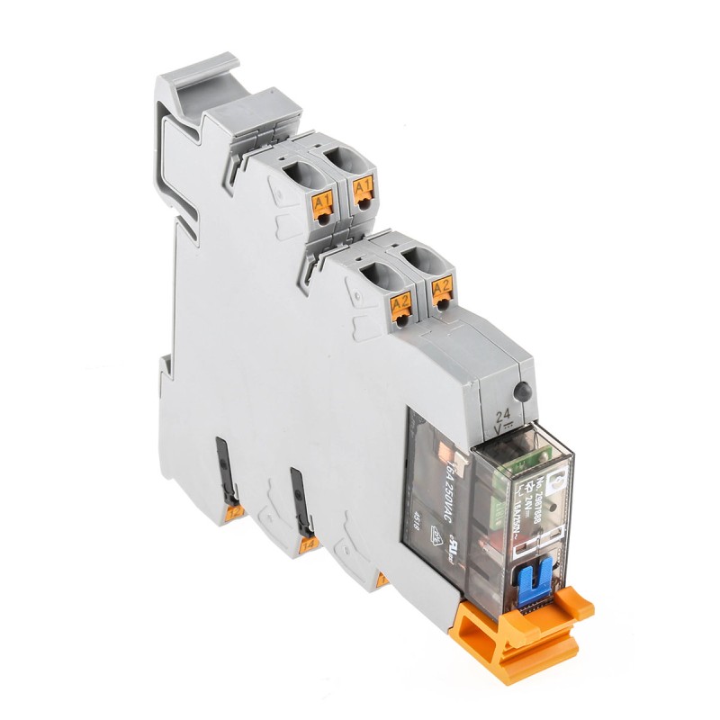 1 pcs - Phoenix Contact PLC-RPT- 24DC/21HC/MS Series Interface Relay, DIN Rail Mount, 24V dc Coil, SPDT, 1-Pole