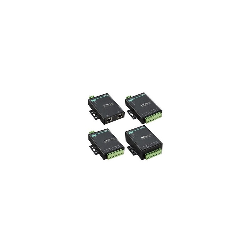 1 pcs - MOXA Serial Device Server, 1 Ethernet Port, 1 Serial Port, 2304kbps Baud Rate