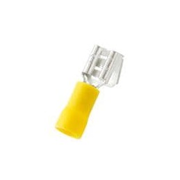 10 pcs : EDV10-250P-Q - Terminals Insulated Vinyl Piggy Back - 250 Series
