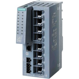 1 pcs - Siemens DIN Rail, Wall Ethernet Switch, 8 RJ45 Ports, 10/100/1000Mbit/s Transmission, 24V dc