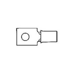 10 pcs : 31813 - Terminals TERMINAL BUDG RECT 16-14 6