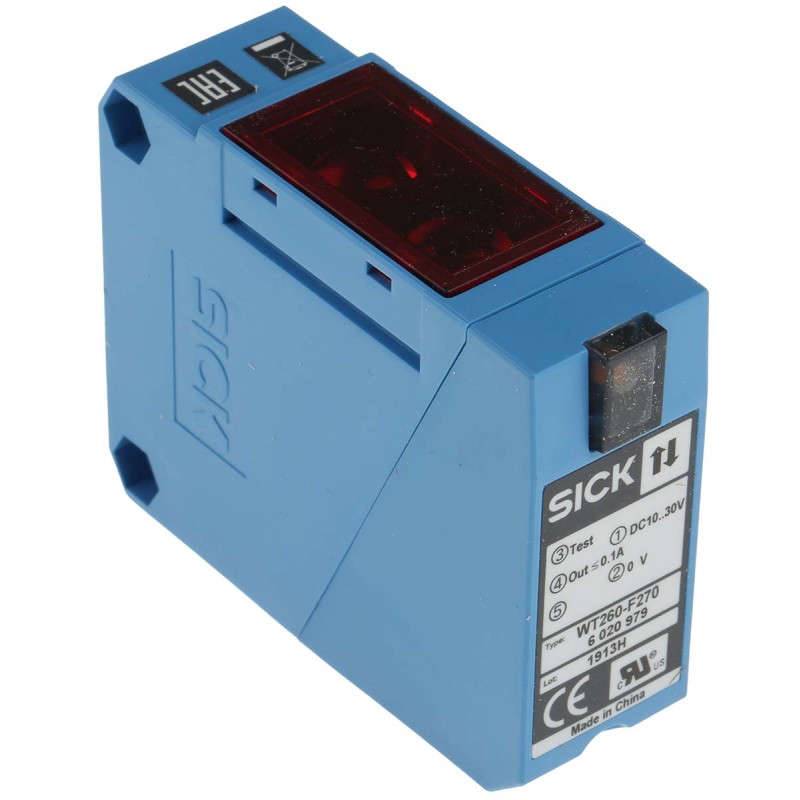 1 pcs - Sick Diffuse Photoelectric Sensor, Block Sensor, 5 mm - 1.5 m Detection Range