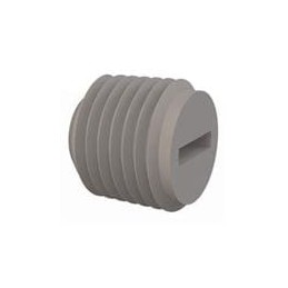 10 pcs : 62NPT02518 - Conduit Fittings & Accessories Pipe Plugs, Round, 1/4-18 NPT Thread, .500 Lg, Natural, Nylon