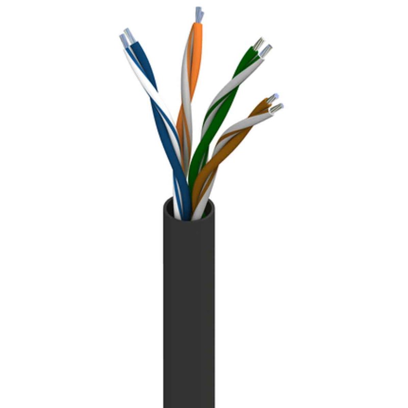 1 Reel of 305 M - Belden Cat5e Ethernet Cable, U/UTP, Black PVC Sheath, 305m, Flame Retardant
