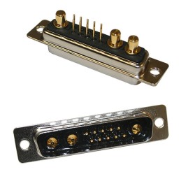 1 pcs - Norcomp 3 Way Through Hole D-sub Connector Plug