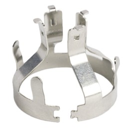 1 pcs - Bulgin, Metallic Phosphor Bronze Brass Nickel, Cable Bushing, 10mm Bundle Diameter