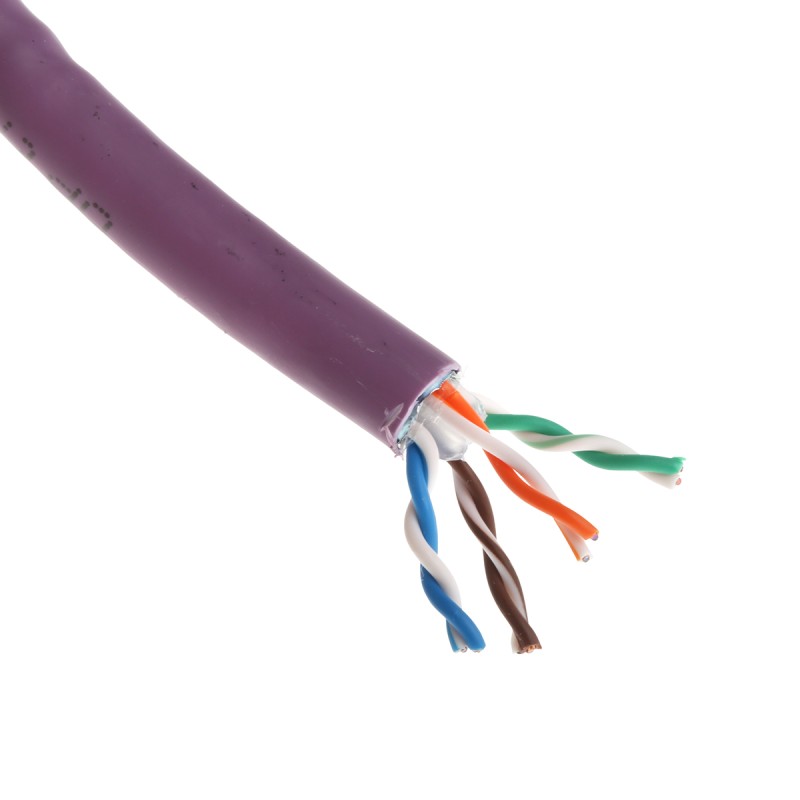 1 Reel of 305 M - RS PRO Cat6 Ethernet Cable, F/UTP, Purple LSZH Sheath, 305m, Low Smoke Zero Halogen (LSZH)