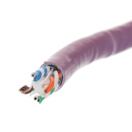 1 Reel of 305 M - RS PRO Cat6 Ethernet Cable, F/UTP, Purple LSZH Sheath, 305m, Low Smoke Zero Halogen (LSZH)