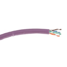 1 Reel of 305 M - RS PRO Cat6 Ethernet Cable, F/UTP, Purple LSZH Sheath, 305m, Low Smoke Zero Halogen (LSZH)