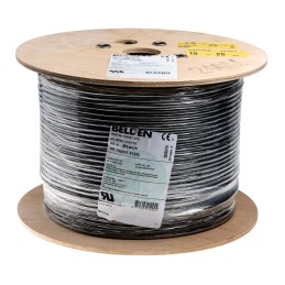 1 Reel of 305 M - Belden Cat5e Ethernet Cable, SF/UTP, Black PVC Sheath, 305m, Flame Retardant
