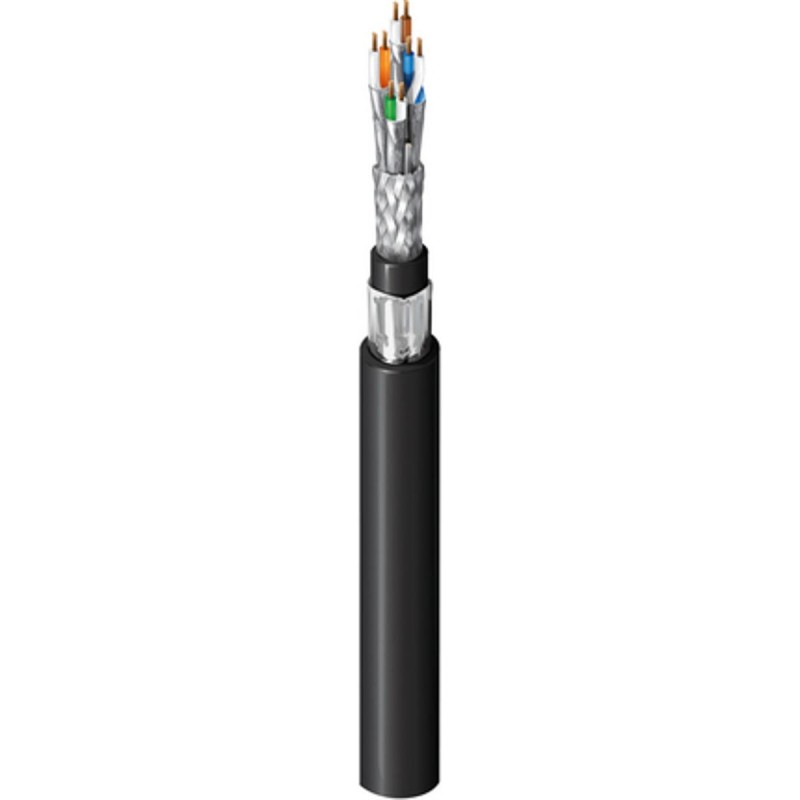 1 Reel of 305 M - Belden Cat6a Ethernet Cable, S/FTP, Black PVC Sheath, 305m, Flame Retardant