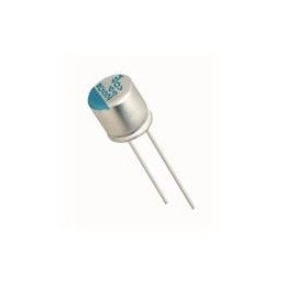 10 pcs : APSF2R5ELL821MF08S - Aluminium Organic Polymer Capacitors 2.5Volts 820uF 0.2