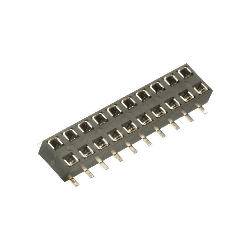 1 pcs - HARWIN Straight Surface Mount PCB Socket, 16-Contact, 2-Row, 2mm Pitch, Solder Termination