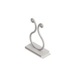 10 pcs : KLB-350A-RT - Cable Tie Mounts Curly Lock,Adh Mnt,Nat,.30-.40 in Hld, Curly Lock,Adh Mnt,Natural