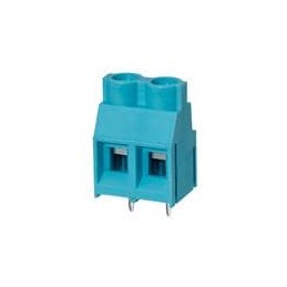 10 pcs : TB005-762-02BE - Fixed Terminal Blocks Terminal block, screw type, 7.62 , horizontal, 2 poles, CUI Blue, slotted screw,