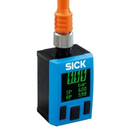 1 pcs - Sick IO-Link Pressure Switch, 4 mm Pneumatic Hose, G 1/4 Female, M12 4-Pin 0bar to 10 bar