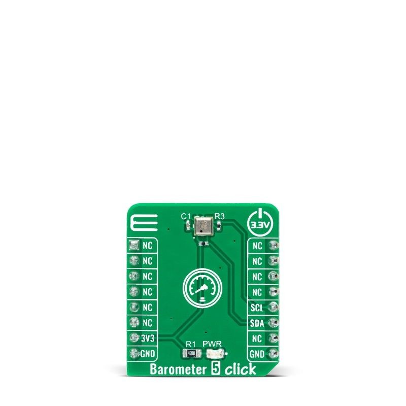 1 pcs - MikroElektronika Barometer 5 Click Barometric Pressure Sensor Add On Board for MS5637-02BA03 mikroBUS socket