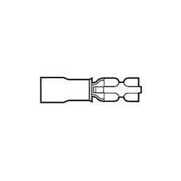 10 pcs : 640931-2 - Terminals 16-14 AWG .110