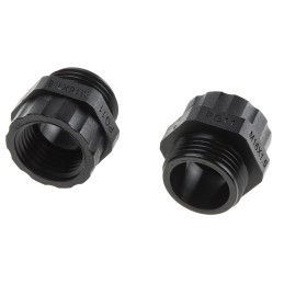 1 Bag of 5 - RS PRO Cable Gland Adaptor, PG11 Exterior Thread, M16 Interior Thread, Nylon 66