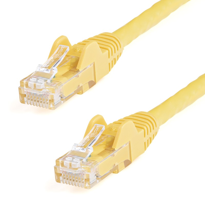 1 pcs - StarTech.com Cat6 Straight Male RJ45 to Straight Male RJ45 Ethernet Cable, U/UTP, Yellow PVC Sheath, 1.5m, CMG Rated