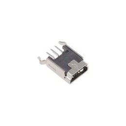 10 pcs : MUSB-B5-S-VT-02 - USB Connectors MINI USB , TYPE B, VERTICAL, THR