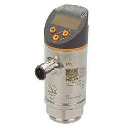 1 pcs - ifm electronic Pressure Sensor, -50mbar Min, 50mbar Max, Analogue + PNP-NO/NC Programmable Output, Relative Reading