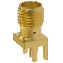 1 pcs - Cinch Connectors SMA Series, jack Edge Mount SMA Connector, 50Ω, Solder Termination, Straight Body