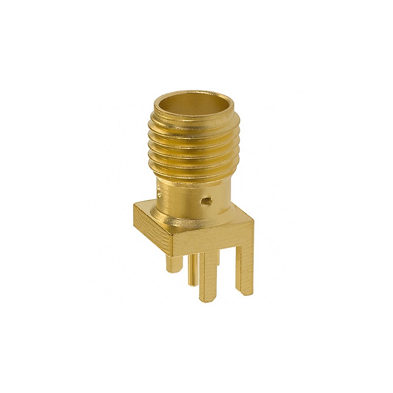 1 pcs - Cinch Connectors SMA Series, jack Edge Mount SMA Connector, 50Ω, Solder Termination, Straight Body