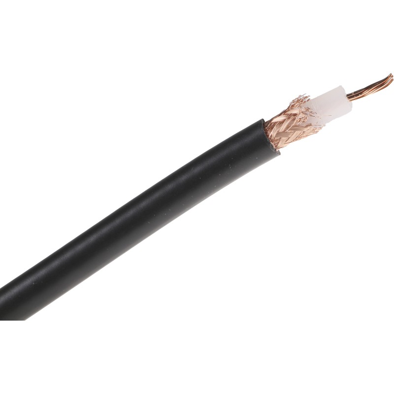 1 Reel of 50 M - RS PRO Coaxial Cable, 50m, RG213/U Coaxial, Unterminated