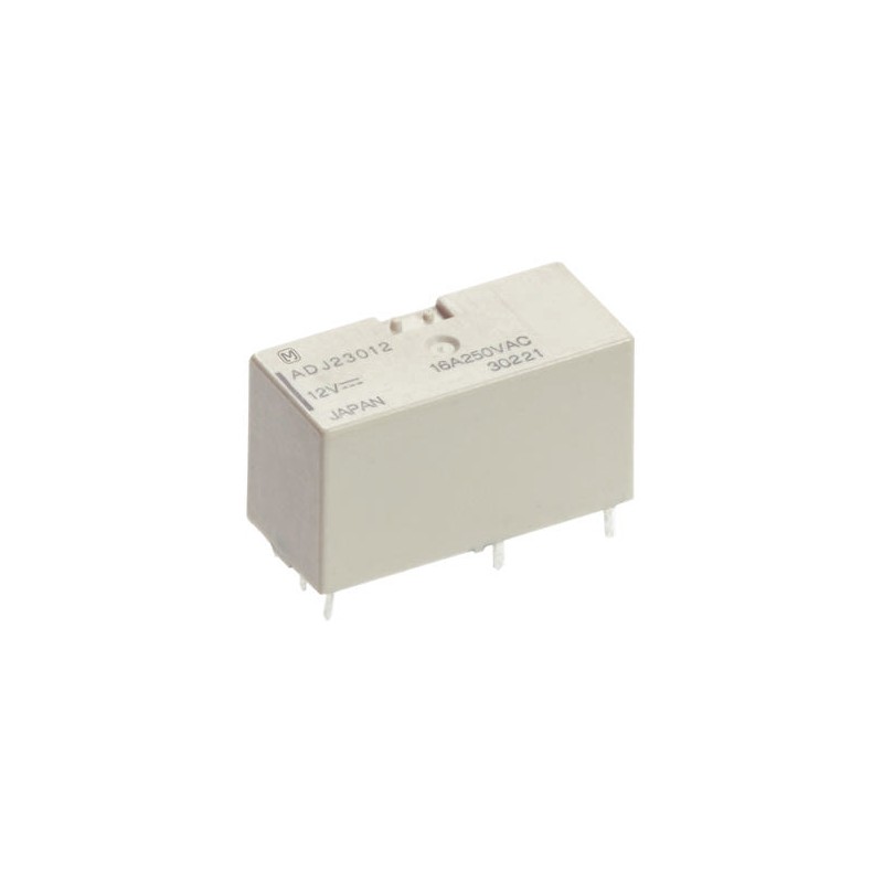 1 pcs - Panasonic PCB Mount Latching Power Relay, 24V dc Coil, 10A Switching Current, DPDT