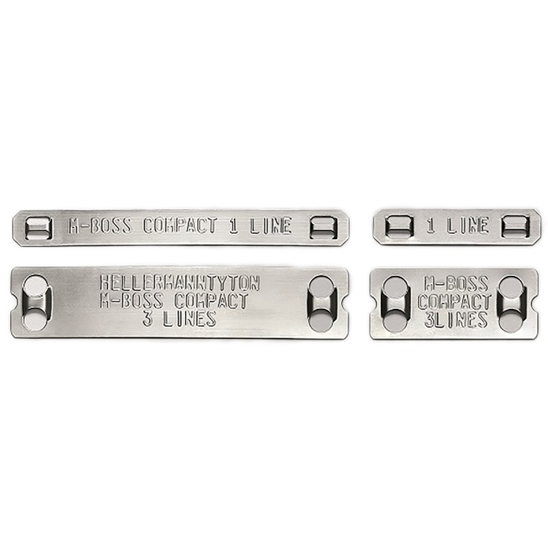1 Box of 1000 - HellermannTyton M-Boss Cable Labels, 45mm Width, 10mm Height, 1000 Qty