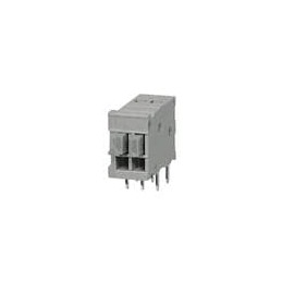 10 pcs : TBL009-254-02GY-2GY - Fixed Terminal Blocks Terminal block, screwless, 2.54, Horizontal, 2, Gray w Gray Button