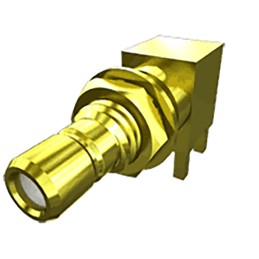 1 pcs - Samtec SMB5 Series, jack PCB Mount SMB Connector, 50Ω, Through Hole Termination, Right Angle Body