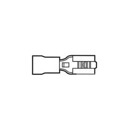 10 pcs : 640918-1 (Loose Piece) - Terminals RCPT PIDG FASTON Loose Piece