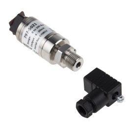 1 pcs - RS PRO Pressure Sensor, 0bar Min, 100bar Max, Current Output, Relative Reading