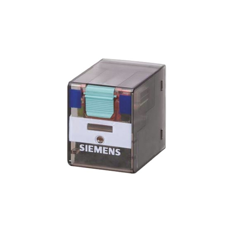 1 pcs - Siemens Plug In Power Relay, 115V ac Coil, 6A Switching Current, 4PDT
