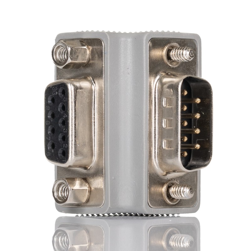 1 pcs - StarTech.com D Sub Adapter Male 9 Way D-Sub to Female 9 Way D-Sub