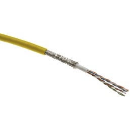 1 Reel of 50 M - HARTING Cat5e Ethernet Cable, STP, Yellow PUR Sheath, 50m, Flame Retardant, Halogen Free